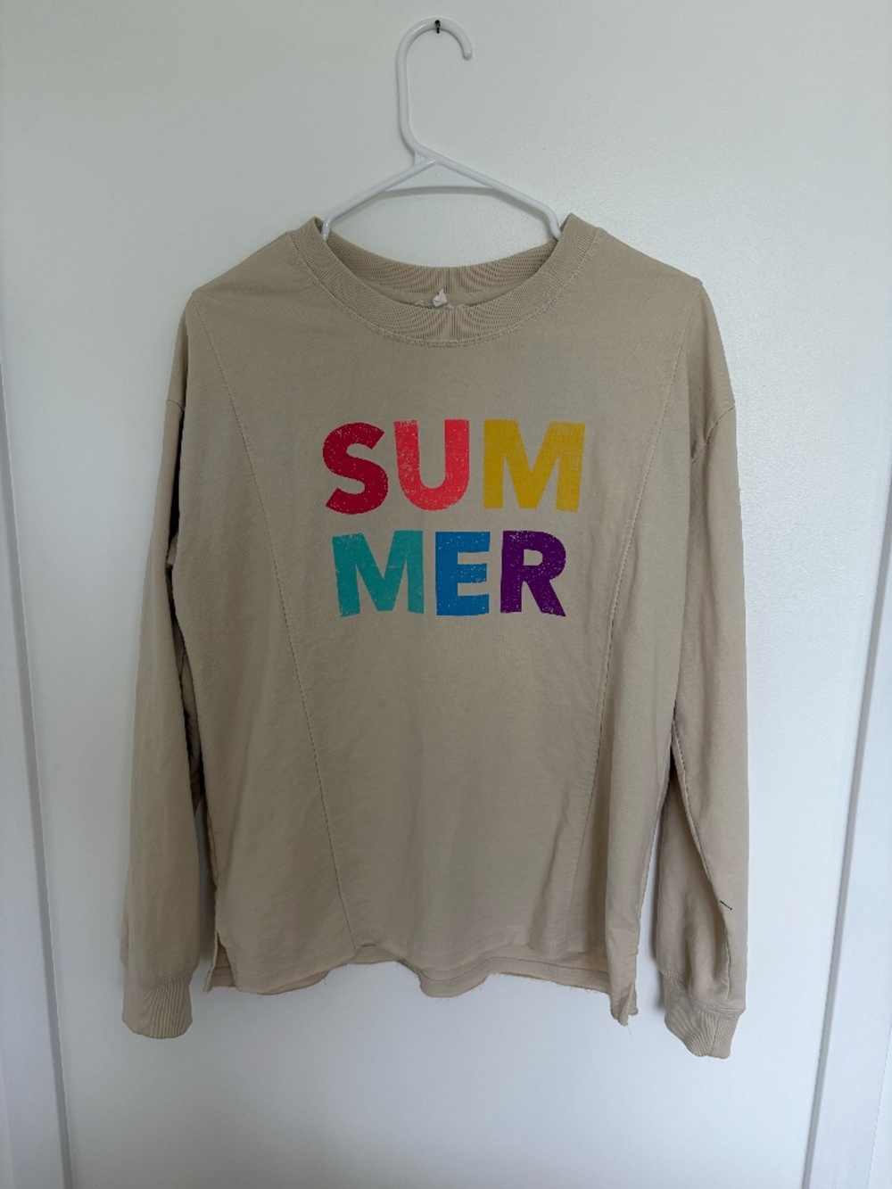 Fun SUMMER Sweatshirt Maurices Loose Fit Size Small